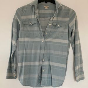 JCrew Light Blue XS Flannel